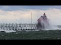 watch as big wind storm on lake michigan develops over 24 hours