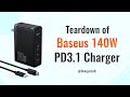 Teardown of Baseus 140W PD3.1 GaN 5 Pro Fast Charger (2C1A)