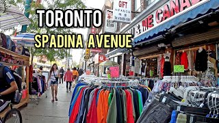 Toronto Downtown Spadina Avenue Walking Tour, October 2021 Canada