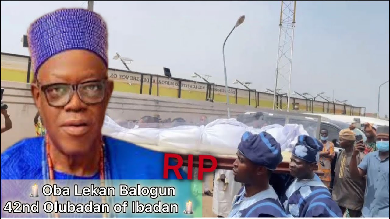 SEE HOW OBA LEKAN BALOGUN 42ND OLUBADAN OF IBADAN WAS BURIED TODAY…RIP😭 ...