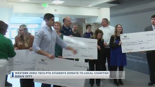 Western Iowa Tech PTK Students Donate To Local Charities