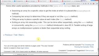 Java: 6 : Arrays and Loops