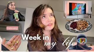 Week in My Life - February Vlog, breakfast, skiing, events