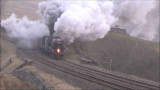 44932 \u0026 45305 on The Winter Cumbrian Mountain Express