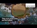 This rock pool is the perfect place to swim