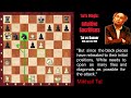 mikhail tal s magic pawn sacrifices. tal vs donner