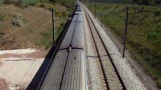 TGV train passing near Auneau, France