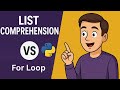 List Comprehension V/S For Loop | Python Interview Hack #careergrowth #python #tricks
