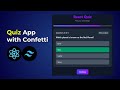 Build a Modern Quiz App in React with Tailwind CSS | Step-by-Step Tutorial