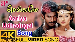 Aariya Udhadugal Video Song 4K | Chellame Movie Songs | Vishal | Reema Sen | AP International