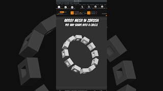 Using Array Mesh in zBrush Place Any Shape Into a Perfect Circle