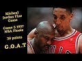 Michael Jordan flu game | 38 points | Game 5 1997 NBA Finals | June 11, 1997