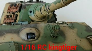 1/16 RC ヘンロン king tiger ウェザリング塗装②