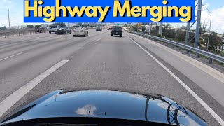 HOW TO MERGE ONTO A HIGHWAY OR INTERSTATE (DRIVING TUTORIAL)
