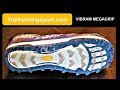 Vibram megagrip trail running sole: Live demo with Antonio and Mayayo.