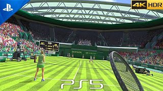 This NEW REALISTIC Tennis Playstation VR2 Game is actually SUPER FUN... | Tennis On-Court Gameplay