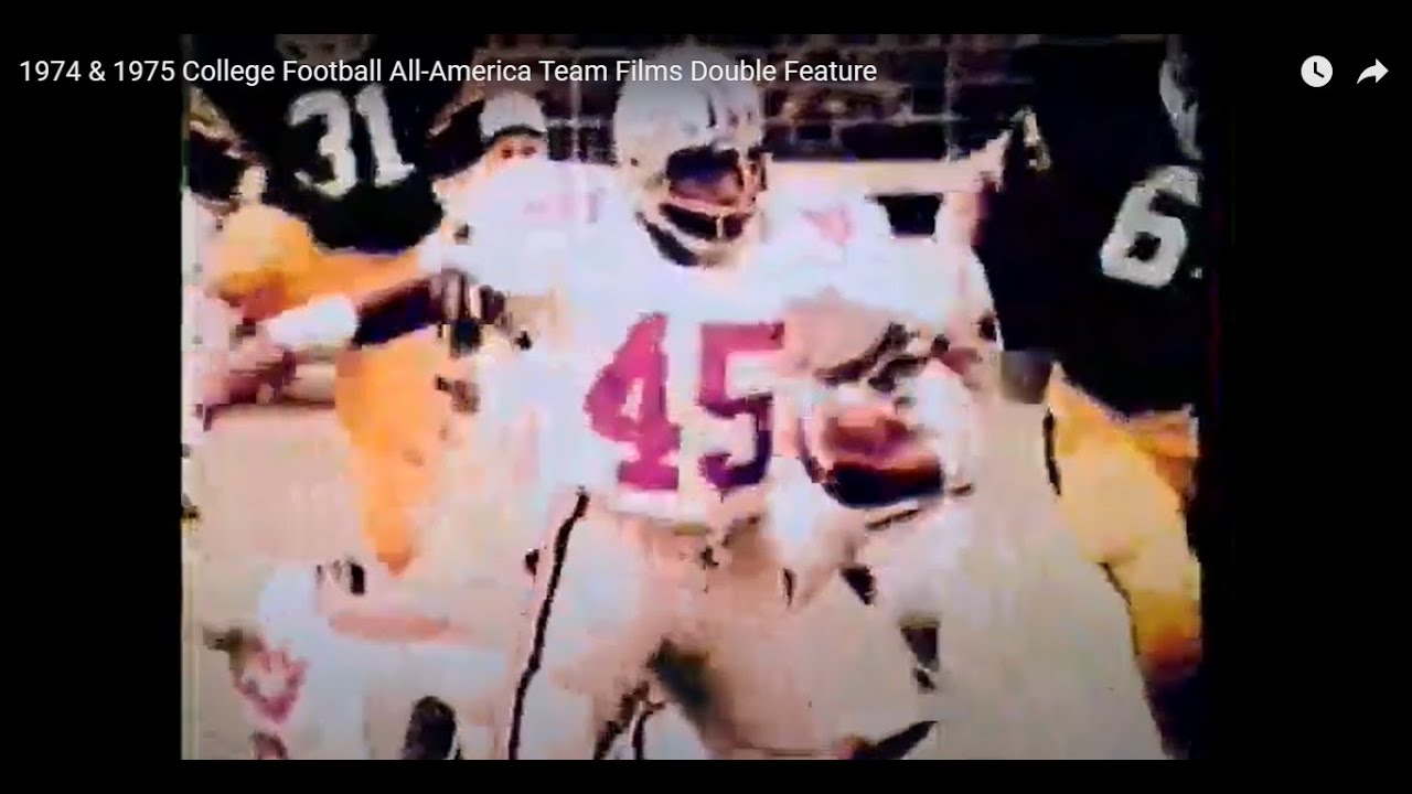 1974 & 1975 College Football All-America Team Films Double Feature ...