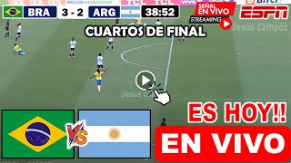 En Vivo: Brasil vs. Argentina, Ver Hoy Brasil Femenil vs Argentina Femenil Cuartos de Final Copa Oro