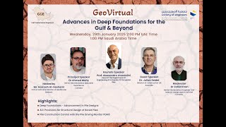 GGE GeoVirtual 2 0 Advances in Deep Foundations for the Gulf \u0026 Beyond