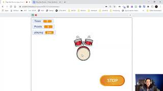 Making a Timer and Points in Scratch - Part 4 - Pause the Clock