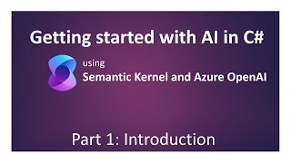 Getting Started with AI in C# (Part 1 - Introduction)