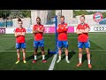 Magull with bicycle kick, Kimmich with flying header - Soccer Tennis in Doha | FC Bayern