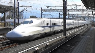 【高速通過】東海道新幹線 新富士駅をN700系が通過