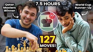 Pragg's Insane 7.5 hour rook endgame Grind against Yakubboev | FIDE Grand Swiss