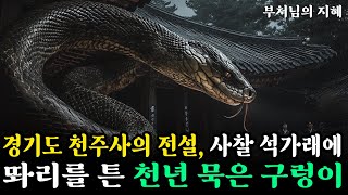 경기도 천주사의 전설ㅣ사찰 석가래에 똬리를 튼 천년 묵은 구렁이ㅣ자면서 듣는 불교 소설