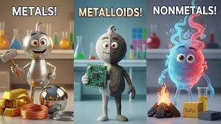 Metals vs. Nonmetals vs. Metalloids: What's the Difference? | Fun Chemistry!