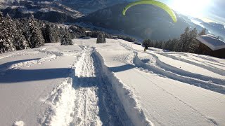 Skistart Gleitschirm (Fanas Graubünden)