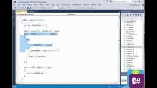 C# Tip 6 Static Classes and Singletons