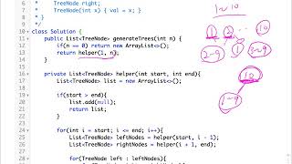 贾考博 LeetCode 95. Unique Binary Search Trees II