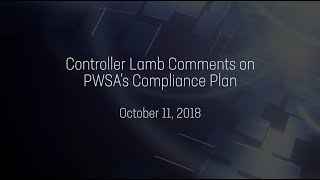 PWSA Compliance Press Conference - 10/11/18