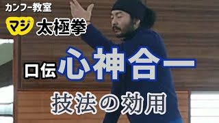 心神合一を体で表現する 口伝とは気付かせてあげる事