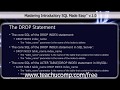 SQL Training - Structured Query Language Tutorial - The DROP Statement Lesson