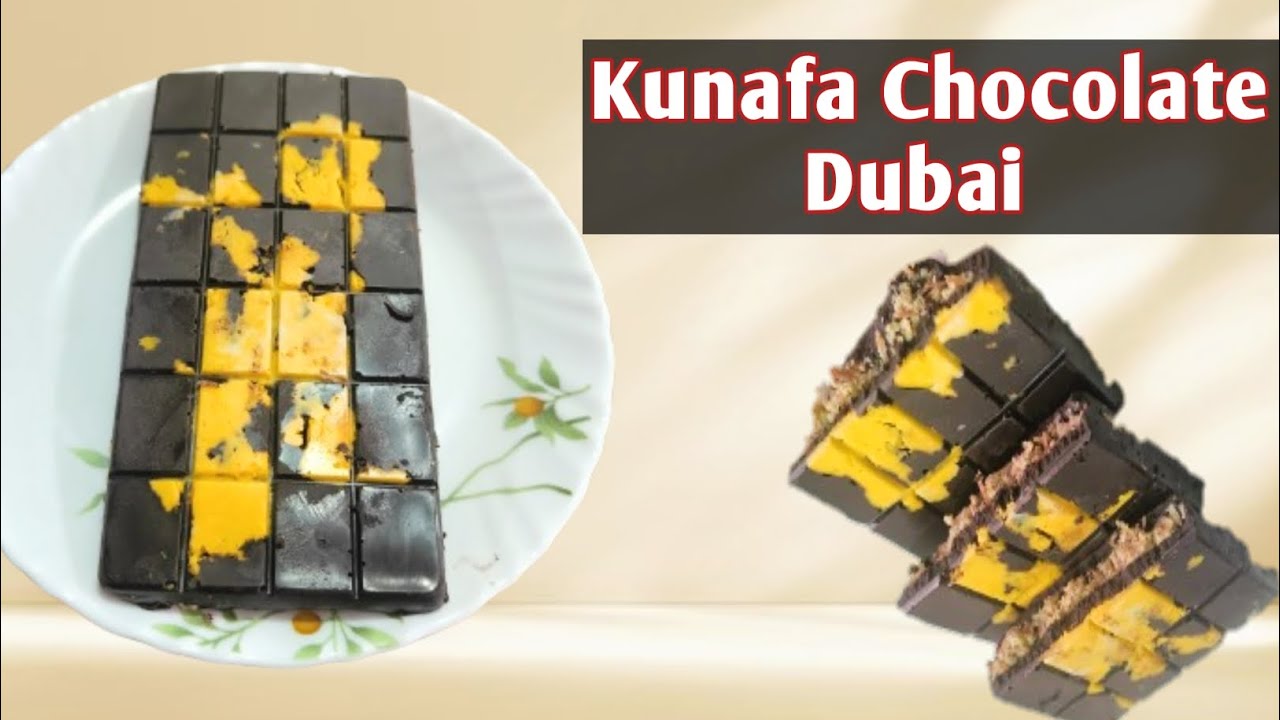 Dubai Viral Kunafa Chocolate Recipe | Viral Chocolate | Pistachio ...