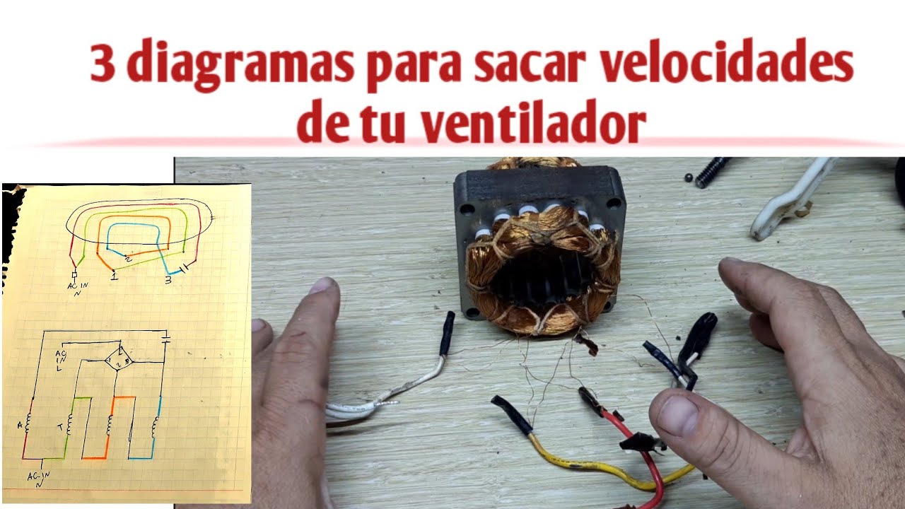 Conexión De Bobinado De Ventilador 6 Cables 3 Velocidades ( 3 Distintas ...