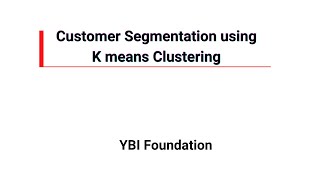 Customer Segmentation using K means Clustering | Real World Example | Python | Project | Hands-On