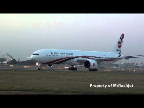 Biman Bangladesh Airlines 777-3E9ER {S2-AFO} Flight Arrivals Plane Spotting at London Heathrow Biman Bangladesh Airlines 777-3E9ER {S2-AFO} Flight Arrivals Plane Spotting at London Heathrow