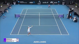 M. Brengle vs. I. Swiatek | 2021 Adelaide Round 1 | WTA Match Highlights