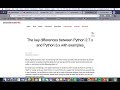 Python 2 vs Python 3 Versions:: Major Differences