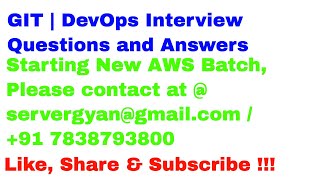 Interview Question and Answers for GIT DevOps | DevOps interview Question and Answers GIT
