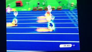 Mario and Sonic at the Rio 2016 Olympic Games- 100m (4-Player Match) MAX Level Difficulty 4