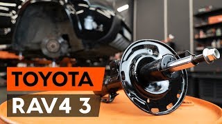 How to change a front shock strut on TOYOTA RAV 4 3 (XA30) [TUTORIAL AUTODOC]