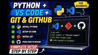 Python, VS Code, Git & GitHub Setup for Beginners (Complete Tutorial 2026) #pythonforbeginners