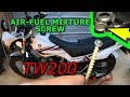 TW200 Capped Air-Fuel Mixture Screw Access and Adjustment[4K]