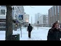 stockholm snow walk 4k hdr winter wonderland in sweden