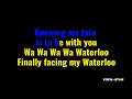 waterloo karaoke abba karaoke version