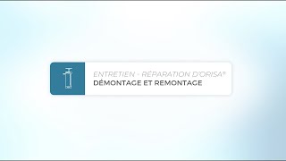 Entretien du purificateur d'eau - Démontage et remontage